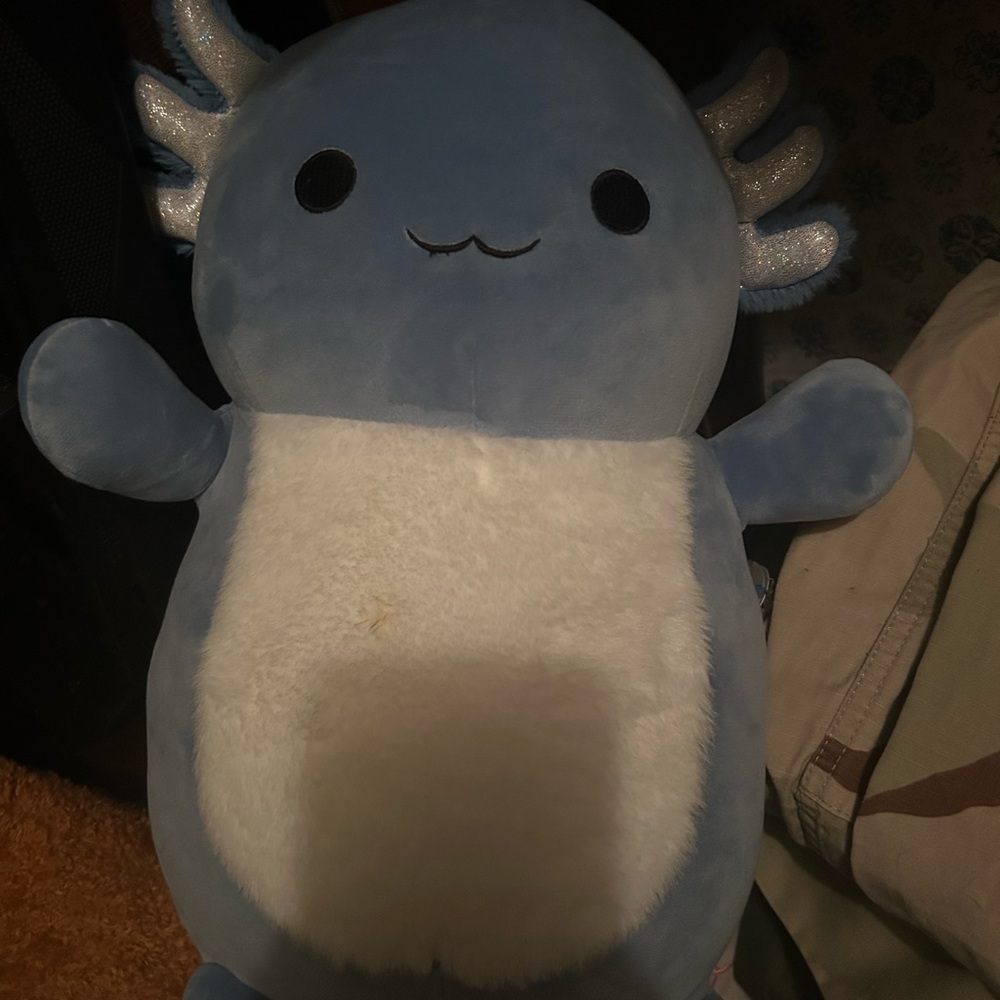 Squishmallows Blue and White Stuffed Animal